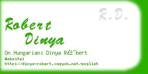 robert dinya business card